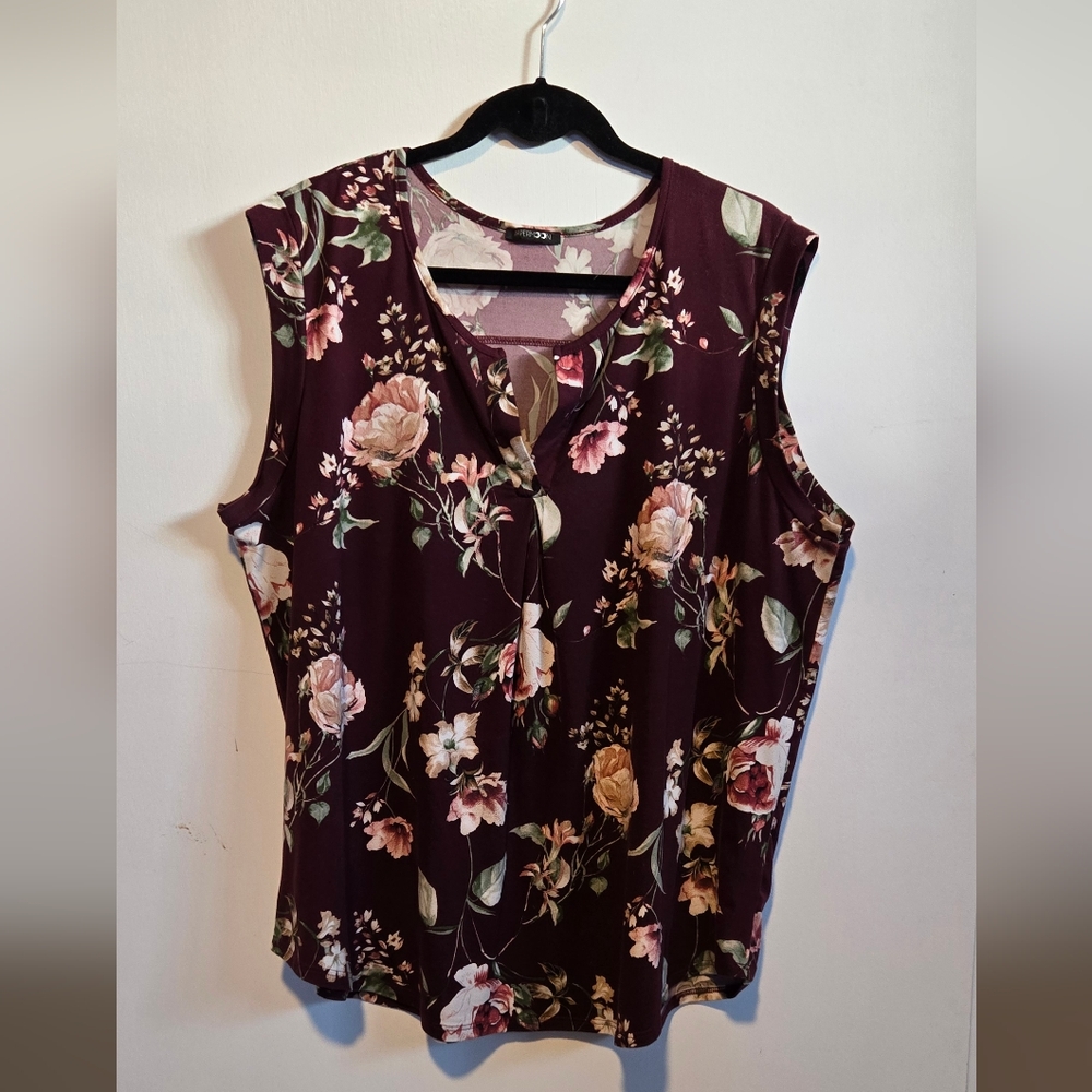 Papermoon 2XL red maroon sleeveless top